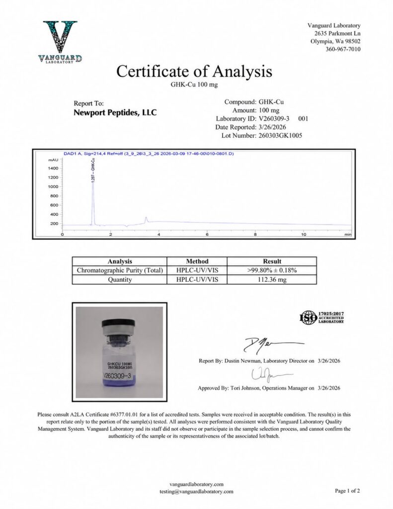 GHK-CU 100mg Research Peptide