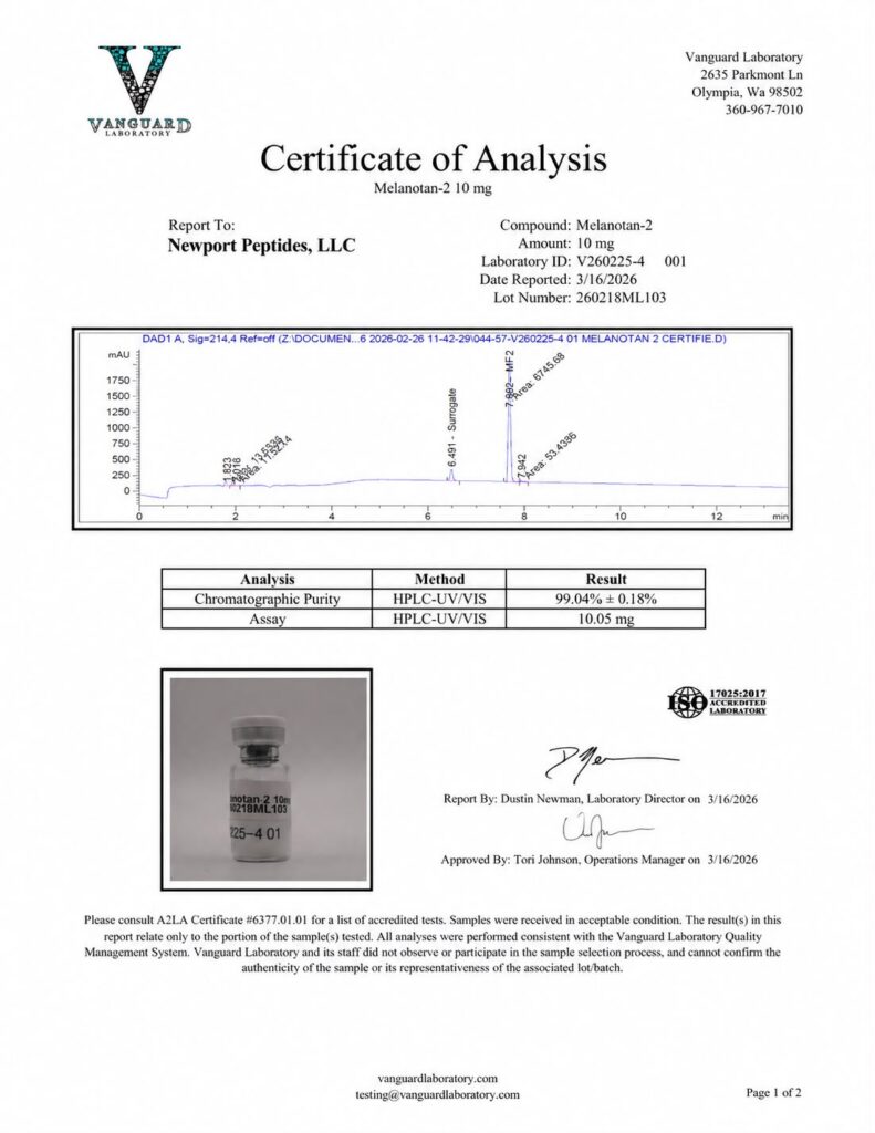 Melanotan-2 10mg Research Peptide